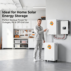 แบตเตอรี่ LiFePO4 10KWh 51.2V 200Ah พร้อมระบบจัดการแบตเตอรี่อัจฉริยะในตัว (Smart BMS) รองรับ RS485 และ CAN สำหรับเก็บพลังงานสำรองสำหรับบ้าน พลังงานแสงอาทิตย์ รถบ้าน และระบบออฟกริด - Product Image 1
