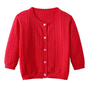 Nouvelle Collection 2026 : Cardigan Tricoté Léger et Doux à Boutons pour Filles de 3 à 8 <span class=keywords><strong>Ans</strong></span> – Modèle Creux Tricoté à la Main - Product Image 5