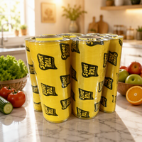 Petit rouleau de film étirable en PVC de qualité alimentaire, transparent, pour la conservation des fruits et légumes au réfrigérateur à domicile