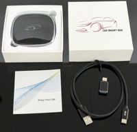 Boîte CarPlay sans fil Ai Box CP-708 4+64G/8+128G Deux apparence QCOM6225 8 cœurs Système Android 13.0 GPS intégré