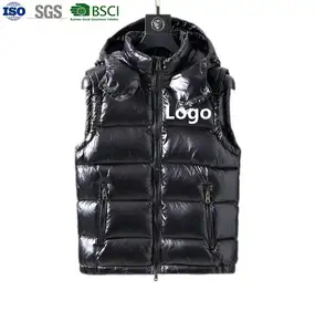 YAJIANUO Custom Logo Hot Sale Quilted Sleeveless Vest Down Jackets Winter Men's Puffer Vest