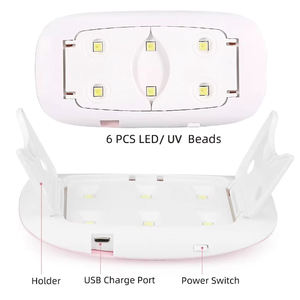 Hot Sale 6W <span class=keywords><strong>Mini</strong></span> UV wiederauf ladbare Gel Nagel lampe Tragbare Micro USB Ladekabel Gel Trockner Sun Uv <span class=keywords><strong>LED</strong></span> Nagel lampe für Home Salons - Product Image 6