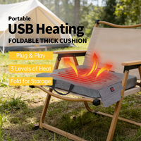 Chaise de camping pliable légère et rembourrée, chauffante, imperméable, pour temps froid, idéale pour la pêche ou comme siège de bateau