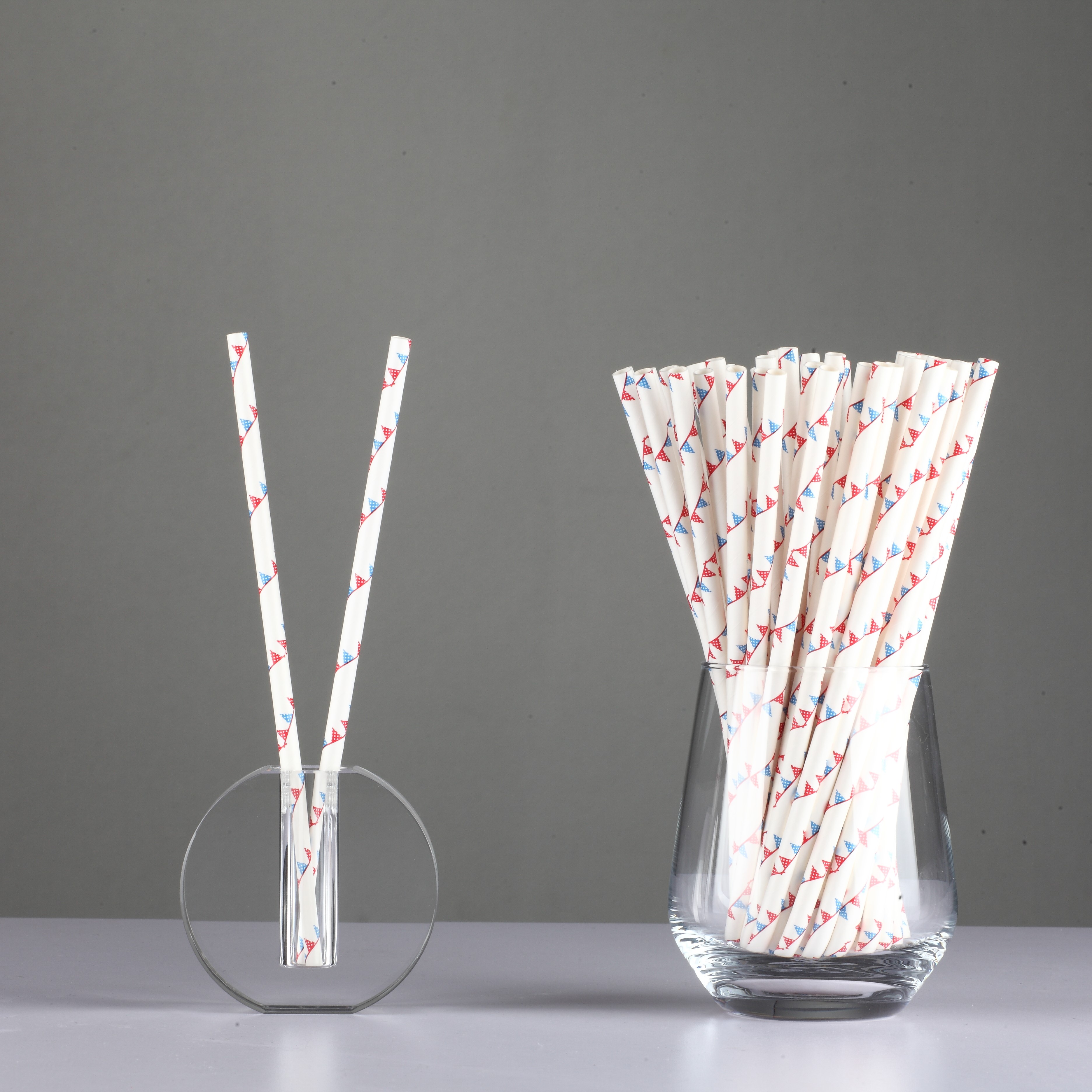 Eco Friendly Paper Straws Disposable Colorful with Good Water Resistance Suitable for Cold Hot Beverages 197MM in Bulk Packaging