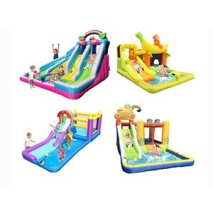 Château gonflable commercial Happy Hot Sell pour enfants avec toboggan NBHL-016 - Product Image 2