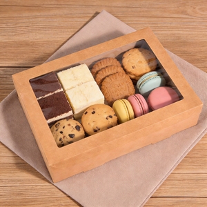 Scatola per Picnic da Esterno all'Ingrosso, Scatola in Carta Kraft Monouso, Scatola di Carta da <span class=keywords><strong>Asporto</strong></span> - Product Image 4