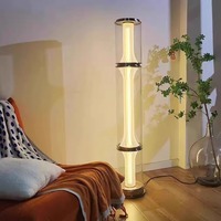 Nouvelle Lampe de Sol en Verre Design pour Salon, Chambre à Coucher, Table de Chevet, Longue Suspension de Salle à Manger, Lustre LED Style Tchèque Milan Exposition