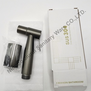 Современный высококачественный 304 пистолет из нержавеющей стали gray <span class=keywords><strong>Shattaf</strong></span> Jiurui SF-005 Биде набор для ванной туалета распылитель - Product Image 4