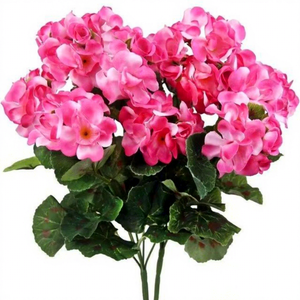 Meilleures ventes : Jeunes plants de géranium artificiels <span class=keywords><strong>en</strong></span> <span class=keywords><strong>pot</strong></span>, fleurs de cour, verdure à double pétale, grande taille, pour la Saint-Valentin et le Nouvel An - Product Image 1