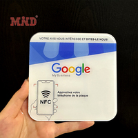 Plaque NFC d'Impression Personnalisée pour Avis Google, Carte Acrylique avec Code QR