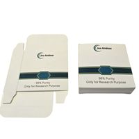 Boîte d'emballage personnalisée en carton blanc pour petites séries de vernis à ongles, huiles, cosmétiques et produits de santé