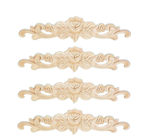 Gỗ Chạm Khắc Miếng Chêm Tường Nội Thất Trang Trí Đồ Trang Trí Gỗ Appliques Khắc Đồ Nội Thất Gỗ Onlay - Product Image 4