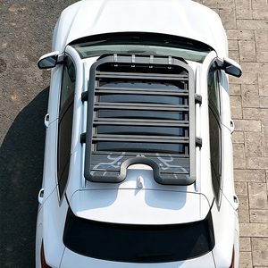 Panier <span class=keywords><strong>de</strong></span> <span class=keywords><strong>toit</strong></span> en alliage d'aluminium pour bagages, échelle latérale et boîte latérale pour Citroën C5 Aircross 2018-2026 - Product Image 5