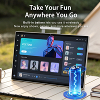 Monitor de TV Portátil con Ruedas y Batería de 128 GB, Pantalla Táctil Android de 24/27/32 Pulgadas, Control Remoto, Soporte para Cocina, TV Inteligente Móvil