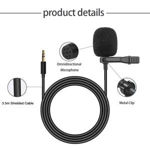 Microphone Lavalier Portable Haute Qualité 3,5 mm Mains Libres Mini Micro Audio pour Autoradio Stéréo PC Ordinateur Portable Haut-parleurs Modèle Universel - Product Image 6