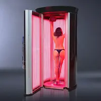 High Power Vertical Stand-up Tanning Bed with UV Collagen Combined Rubino