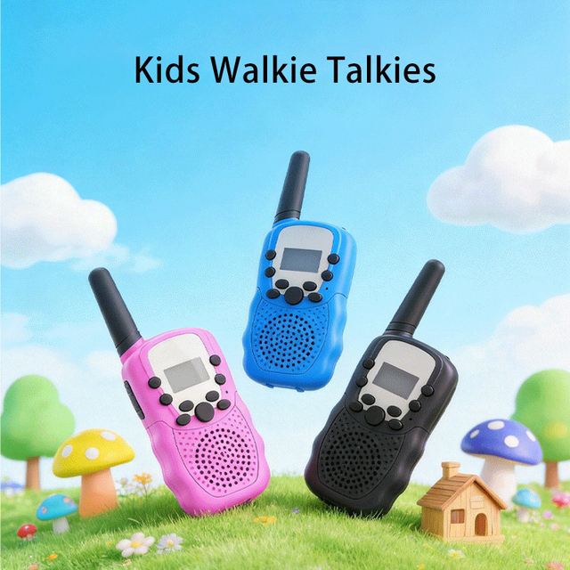 Outdoor Camping Games Educational Handheld Cute T388 Mini Toy Walkie Talkie Kids Wireless 3 Kilometre Baby Walkie Talkie