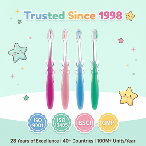 <span class=keywords><strong>Brosse</strong></span> à dents à poils doux pour enfants, manche transparent en forme d'animal de dessin animé, <span class=keywords><strong>brosse</strong></span> à dents manuelle pour enfants, pour les soins bucco-dentaires à domicile, usage quotidien - Product Image 3