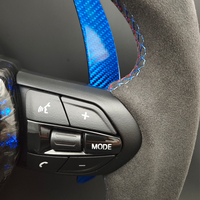 Volant en fibre de carbone forgée bleu pour BMW F10 F20 F22 F30 F31 F36 F45 F46 F48 F80 F82 F87 F90 M2 M3 M4 M5