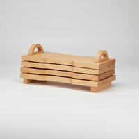 Ensemble de planches à découper pliables en bois de hêtre Fackelmann, centres de table pour mariage, décorations de table, plat de service, boîte pratique