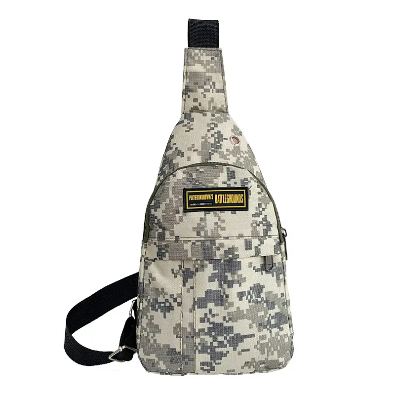 men's tactical chest bag shoulder handbag outdoor fashion canvas camouflage backpack