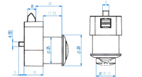 Verrou de porte à bouton-poussoir facile à installer, en alliage de zinc et ABS, avec loquet à dégagement rapide pour camping-car, bateau, armoire, tiroir, lisse, durable, couleur personnalisable