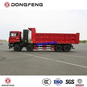 Dongfeng – camion à benne électronique 8x4 LHD g. V.W 45 tonnes installé, moteur électronique 340 HP et batterie 423kwh, boîte 23 m3, benne électrique