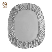 Ensemble de draps de lit Queen Size en bambou tissé moderne de luxe pour lune de miel, 300 fils, blanc