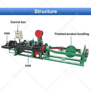 Machine à souder le fil de fer barbelé simple et double torsadé pour la fabrication de clôtures en grillage, par le fabricant chinois OCEAN - Product Image 2
