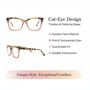 Cao cấp retro hồng nâu Rùa Thiết kế thời trang bền khung cho Thời Trang Phụ Nữ bán lẻ kính quang học - Product Image 5