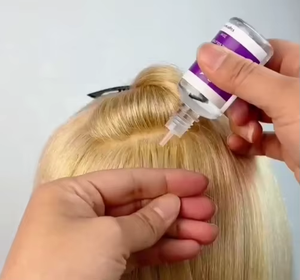 Hiçbir zarar saç Led insan saçı postiş V ışık kür yapıştırıcı V ışık görünmez saç uzatma sistemi reçine V ışık jel - Product Image 6