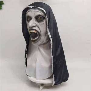 Halloween Scary Nun Latex Mask Halloween Horror Mask Theme Party Decoration Stage Performance Decorative Props - Product Image 6