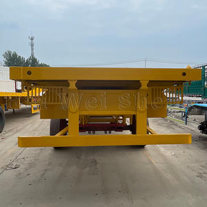 Semirremolque de cama plana de alta calidad Nuevo remolque de camión contenedor Howo Sinotruk Buen precio <span class=keywords><strong>para</strong></span> la venta - Product Image 4