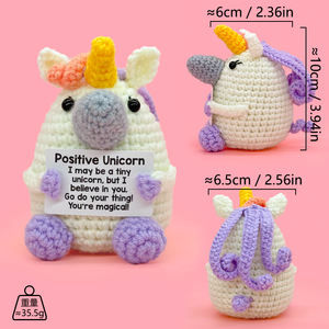 Crochet artificiel personnalisé licornes jouet tricoté Art déco Design pour la maison décoration de voiture pour anniversaire remise des diplômes Pâques Nouvel An - Product Image 5