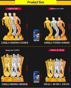 Trophée de football en métal gravé durable pour le prix <span class=keywords><strong>du</strong></span> Meilleur Butteur de Ronaldo et le Prix <span class=keywords><strong>du</strong></span> Globe d'Or, modèle de collection pour le commerce international - Product Image 5