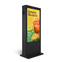 Écran LCD étanche IP65 haute luminosité 2500 nits, Totem Kiosque, Affichage numérique extérieur, Lecteur multimédia publicitaire