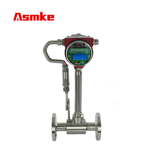 6インチステンレス鋼RS485 Modbusガス質量ボルテックスフローメーターLCDディスプレイ対策液体高温蒸気空気流量 - Product Image 2