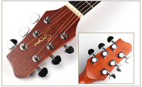 Guitare acoustique en acajou de 36 pouces avec tête moulée sous pression pour les voyageurs