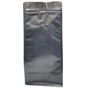 BPA free coffee bag aluminum foil MPET with valve and tin tie