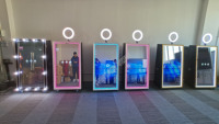 Machine à selfie portable de style mariage avec réalité augmentée, miroir magique, cabine photo, cadre LED