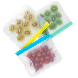 Bolsas Reutilizables Herméticas con Cierre Ziplock para Congelador, Contenedores de Almacenamiento de Alimentos a Prueba de Fugas para Chicle, Leche y Comida para Mascotas - Product Image 5