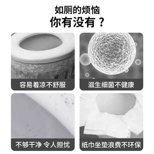 Winter Warm Toilet Seat Cover Plush Thickened Waterproof For Autumn Winter Use - Product Image 5