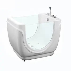 Hiện đại phong cách Châu Âu thân thiện với môi freestanding bé bồn tắm sơ sinh acrylic với nhiệt và drainer cho tắm