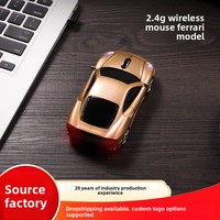 Souris sans fil pour voiture, design sportif ergonomique, impression de logo personnalisée, faible MOQ, cadeau promotionnel