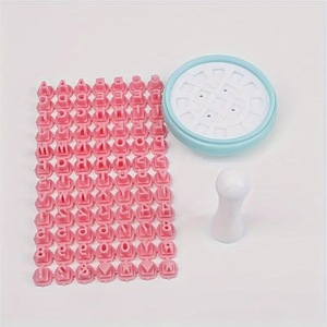 Ensemble de 2 emporte-pièces en plastique durable avec chiffres de l'alphabet Biscuit Fondant Décoration Outils de cuisson Tampon Presse Pet Cat Cake - Product Image 3