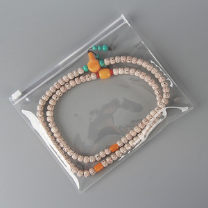 Tùy chỉnh đồ trang sức bao bì túi nhựa với logo, PVC rõ ràng/Frosted túi đồ trang sức, dây kéo nhỏ túi cho bông tai lớn - Product Image 4