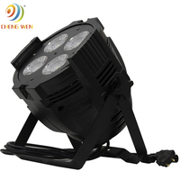 Lumières de scène led cob 4x50w led blanc chaud + blanc froid led par