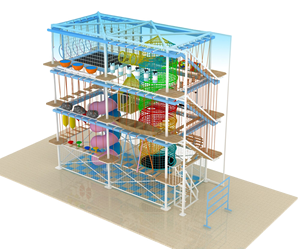 Curso comercial <span class=keywords><strong>de</strong></span> cuerdas <span class=keywords><strong>de</strong></span> obstáculos altos y bajos para patio interior y exterior - Product Image 2