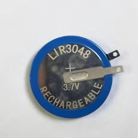 Factory LIR3048 Liju Rechargeable Lithium Button Cell Battery 3.7V 30x4.8mm CE/RoHS/ Certified for Medical Instruments