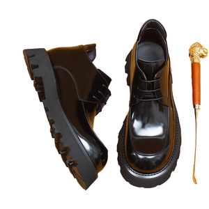 High-top Business Men's Genuine Leather Autumn <b>Boots</b> Wholesale British Style Big Size Formal Office Slip-On Anti-Slippery - Product Image 1